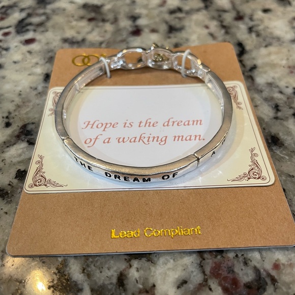 Silver Bangle Bracelet - Picture 2 of 3